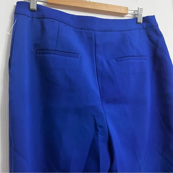 Cobalt Blue Rachel Zoe New Trousers |10 Straight leg, zip front - Picture 3 of 7